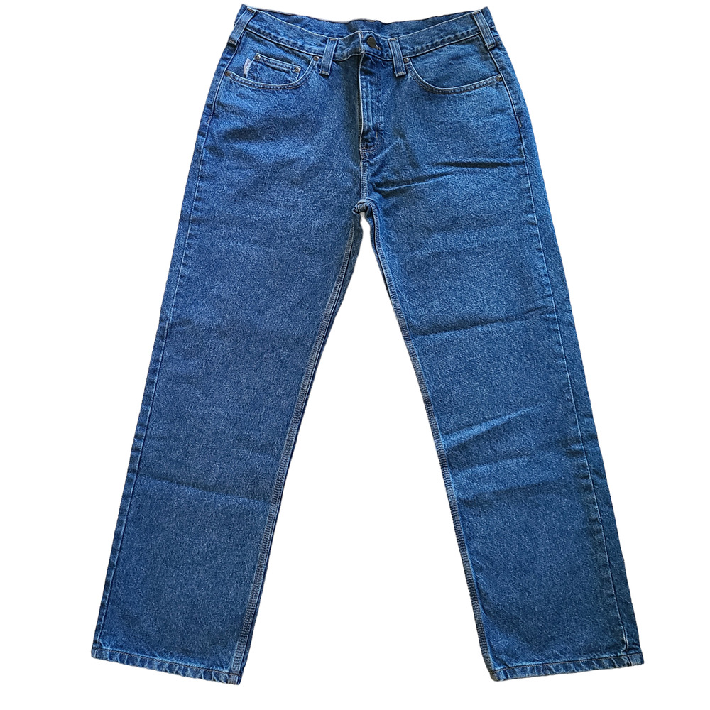CARHARTT 100% Cotton Relaxed Fit Straight Leg Jeans B460 DVB Men's Size 36